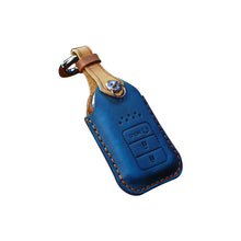 Load image into Gallery viewer, For Honda Car Cowhide Leather Key Protective Cover Key Case, Three Keys Start Version, For Honda, Three Keys Start Version, For Honda, Three Keys Version
