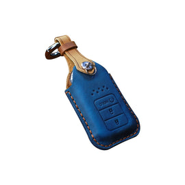 For Honda Car Cowhide Leather Key Protective Cover Key Case, Three Keys Start Version, For Honda, Three Keys Start Version, For Honda, Three Keys Version