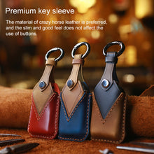 Load image into Gallery viewer, For Honda Car Cowhide Leather Key Protective Cover Key Case, Three Keys Start Version, For Honda, Three Keys Start Version, For Honda, Three Keys Version