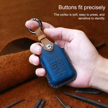 Load image into Gallery viewer, For Honda Car Cowhide Leather Key Protective Cover Key Case, Three Keys Tailgate Version, For Honda, Three Keys Tailgate Version