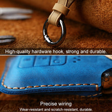 Load image into Gallery viewer, For Honda Car Cowhide Leather Key Protective Cover Key Case, Four Keys Version, For Honda , Four Keys Version, For Honda, Four Keys Version