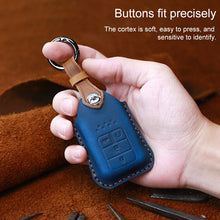 Load image into Gallery viewer, For Honda Car Cowhide Leather Key Protective Cover Key Case, Four Keys Version, For Honda , Four Keys Version, For Honda, Four Keys Version