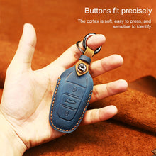 Load image into Gallery viewer, For PEUGEOT Car Cowhide Leather Key Protective Cover Key Case, For PEUGEOT