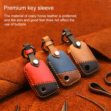 Load image into Gallery viewer, For Volkswagen Car Cowhide Leather Key Protective Cover Key Case, B Version, For Volkswagen, B Version