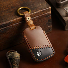 Load image into Gallery viewer, For Volkswagen Car Cowhide Leather Key Protective Cover Key Case, D Version, For Volkswagen, D Version, For Volkswagen,D Version