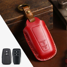 Load image into Gallery viewer, For Toyota Car Cowhide Leather Key Protective Cover Key Case, Two Keys Version, For Toyota, Two Keys Version, For Toyota,Two Keys Version, For Toyota , Two Keys Version