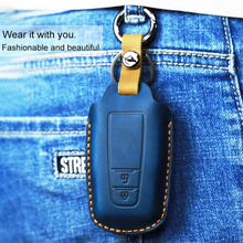 Load image into Gallery viewer, For Toyota Car Cowhide Leather Key Protective Cover Key Case, Two Keys Version, For Toyota, Two Keys Version, For Toyota,Two Keys Version, For Toyota , Two Keys Version