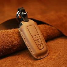 Load image into Gallery viewer, For Toyota Car Cowhide Leather Key Protective Cover Key Case, Three Keys Version, For Toyota, Three Keys Version