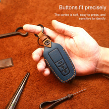 Load image into Gallery viewer, For Toyota Car Cowhide Leather Key Protective Cover Key Case, Three Keys Version, For Toyota, Three Keys Version