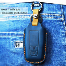 Load image into Gallery viewer, For Toyota Car Cowhide Leather Key Protective Cover Key Case, Three Keys Version, For Toyota, Three Keys Version