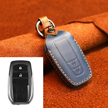 Load image into Gallery viewer, For Toyota Car Cowhide Leather Key Protective Cover Key Case, Two Keys Version, For Toyota,Two Keys Version, For Toyota, Two Keys Version