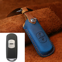 Load image into Gallery viewer, For Mazda Old Style Hallmo Car Cowhide Leather Key Protective Cover Key Case, Two Keys Version, Two Keys Version, For Mazda Old Style, For Mazda, For Mazda Old Style, Two Keys Version