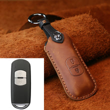 Load image into Gallery viewer, For Mazda Old Style Hallmo Car Cowhide Leather Key Protective Cover Key Case, Two Keys Version, Two Keys Version, For Mazda Old Style, For Mazda, For Mazda Old Style, Two Keys Version