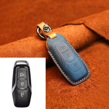 Load image into Gallery viewer, For Ford Old Style Car Cowhide Leather Key Protective Cover Key Case, For Ford Old Style