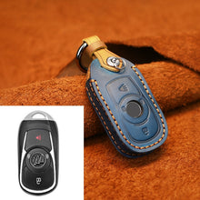 Load image into Gallery viewer, For Buick Car Cowhide Leather Key Protective Cover Key Case, Four Keys Version, For Buick, Four Keys Version