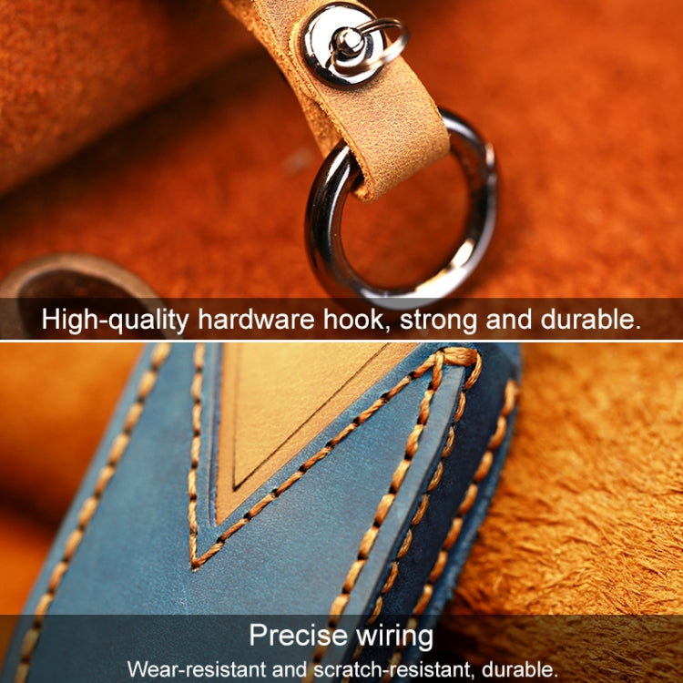 For Buick Car Cowhide Leather Key Protective Cover Key Case, Four Keys Version, For Buick, Four Keys Version