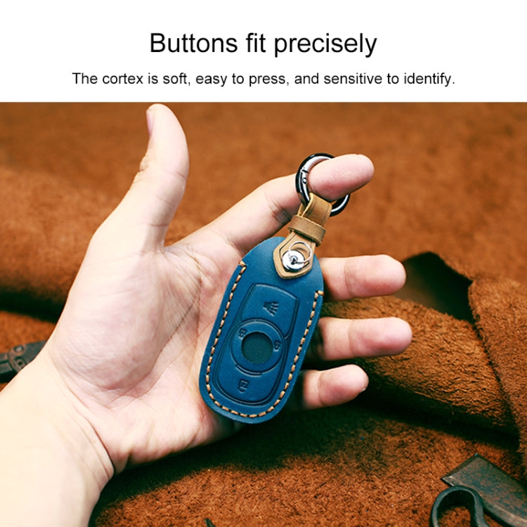 For Buick Car Cowhide Leather Key Protective Cover Key Case, Four Keys Version, For Buick, Four Keys Version