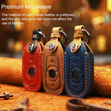 Load image into Gallery viewer, For Buick Car Cowhide Leather Key Protective Cover Key Case, Four Keys Version, For Buick, Four Keys Version
