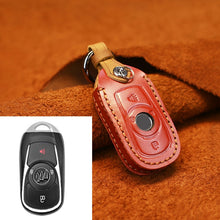 Load image into Gallery viewer, For Buick Car Cowhide Leather Key Protective Cover Key Case, Four Keys Version, For Buick, Four Keys Version