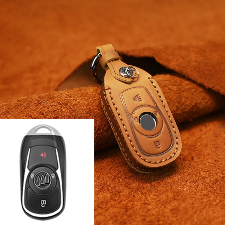 For Buick Car Cowhide Leather Key Protective Cover Key Case, Four Keys Version, For Buick, Four Keys Version