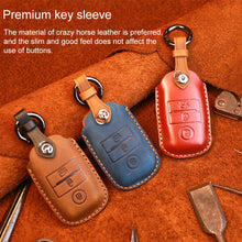 Load image into Gallery viewer, For Kia Old Style Car Cowhide Leather Key Protective Cover Key Case, For Kia, For Kia Old Style