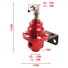 Load image into Gallery viewer, Car Modified Adjustable Fuel Pressure Regulator with Pressure Gauge, Adjustable Fuel Pressure Regulator