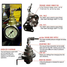 Load image into Gallery viewer, Car Modified Adjustable Fuel Pressure Regulator with Pressure Gauge, Adjustable Fuel Pressure Regulator