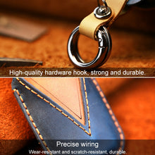 Load image into Gallery viewer, For Nissan Car Cowhide Leather Key Protective Cover Key Case, Three Keys Tailgate Version, For Nissan, Three Keys Tailgate Version