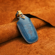 Load image into Gallery viewer, For Ford Car Cowhide Leather Key Protective Cover Key Case, Four Keys Version, For Ford, Four Keys Version