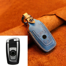 Load image into Gallery viewer, For BMW Old Style Car Cowhide Leather Key Protective Cover Key Case, Two Keys Version, For BMW Old Style, Two Keys Version, For BMW, For BMW Old Style