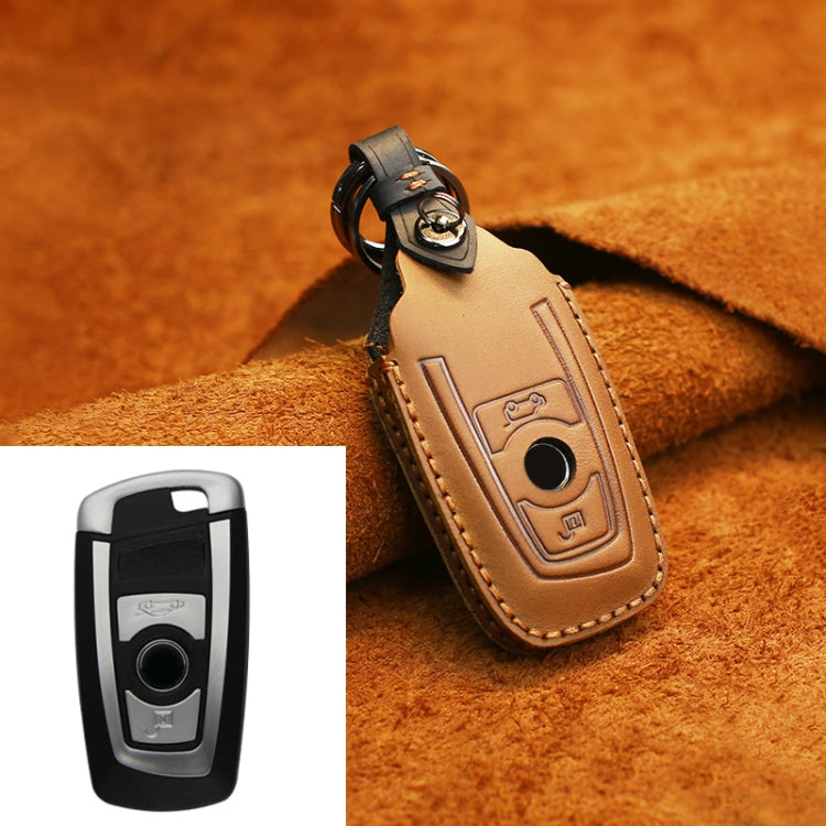 For BMW Old Style Car Cowhide Leather Key Protective Cover Key Case, Two Keys Version, For BMW Old Style, Two Keys Version, For BMW, For BMW Old Style
