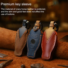 Load image into Gallery viewer, For Mercedes-Benz Old Style Car Cowhide Leather Key Protective Cover Key Case, For Mercedes-Benz Old Style