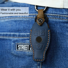 Load image into Gallery viewer, For Mercedes-Benz Old Style Car Cowhide Leather Key Protective Cover Key Case, For Mercedes-Benz Old Style