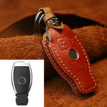 Load image into Gallery viewer, For Mercedes-Benz Old Style Car Cowhide Leather Key Protective Cover Key Case, For Mercedes-Benz Old Style