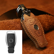 Load image into Gallery viewer, For Mercedes-Benz Old Style Car Cowhide Leather Key Protective Cover Key Case, For Mercedes-Benz Old Style