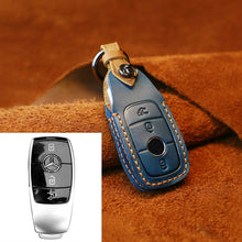 Load image into Gallery viewer, For Mercedes-Benz New Style Car Cowhide Leather Key Protective Cover Key Case, For Mercedes-Benz New Style