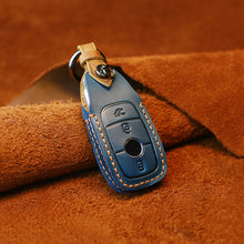 Load image into Gallery viewer, For Mercedes-Benz New Style Car Cowhide Leather Key Protective Cover Key Case, For Mercedes-Benz New Style