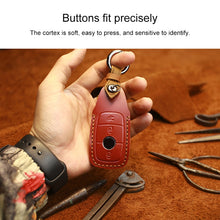 Load image into Gallery viewer, For Mercedes-Benz New Style Car Cowhide Leather Key Protective Cover Key Case, For Mercedes-Benz New Style