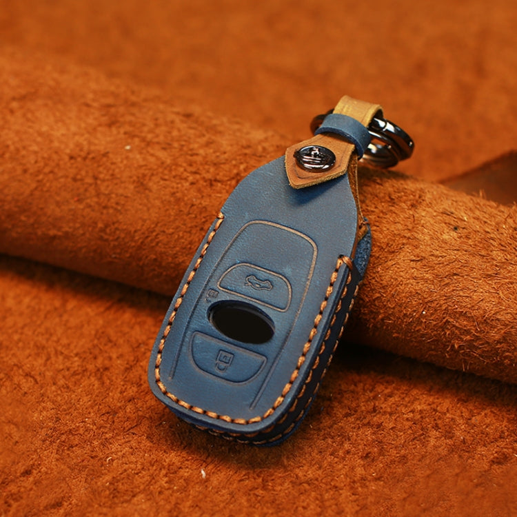 For Subaru Car Cowhide Leather Key Protective Cover Key Case, For Subaru