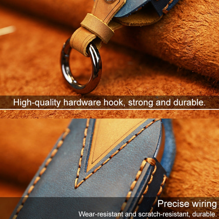 For Subaru Car Cowhide Leather Key Protective Cover Key Case, For Subaru