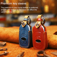 Load image into Gallery viewer, For Subaru Car Cowhide Leather Key Protective Cover Key Case, For Subaru