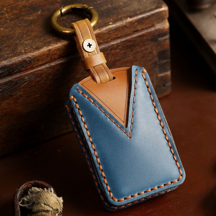 For Volvo Car Cowhide Leather Key Protective Cover Key Case, For Volvo