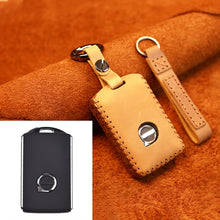 Load image into Gallery viewer, For Volvo Single Slit Style Car Cowhide Leather Key Protective Cover Key Case, For Volvo Single Slit Style