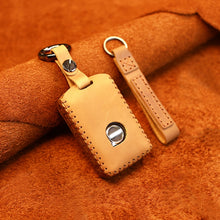 Load image into Gallery viewer, For Volvo Single Slit Style Car Cowhide Leather Key Protective Cover Key Case, For Volvo Single Slit Style