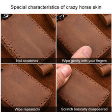 Load image into Gallery viewer, For Volvo Single Slit Style Car Cowhide Leather Key Protective Cover Key Case, For Volvo Single Slit Style