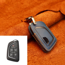 Load image into Gallery viewer, For Cadillac New Style Car Cowhide Leather Key Protective Cover Key Case, For Cadillac