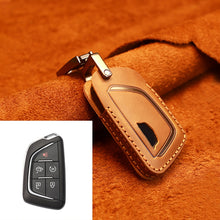 Load image into Gallery viewer, For Cadillac New Style Car Cowhide Leather Key Protective Cover Key Case, For Cadillac