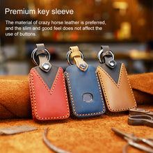 Load image into Gallery viewer, For Mazda New Style Car Cowhide Leather Key Protective Cover Key Case, For Mazda New Style