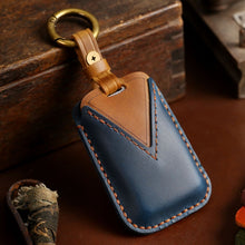 Load image into Gallery viewer, For Land Rover Car Cowhide Leather Key Protective Cover Key Case, For Land Rover