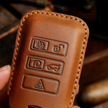 Load image into Gallery viewer, For Land Rover Car Cowhide Leather Key Protective Cover Key Case, For Land Rover